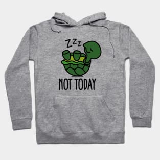 Not today - cute sleeping lazy turtle baby Hoodie